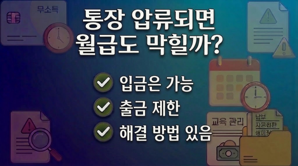 통장 압류되면 월급도 못 받을까?