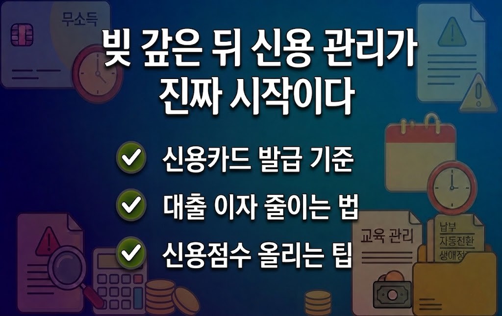 통장 압류 해제 후 신용점수 800점까지 올리는 실전 관리법