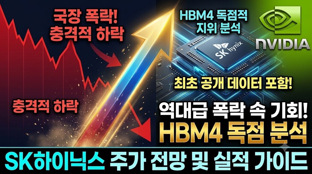 SK하이닉스 주가 전망 역대급 국장 폭락 속 기회 HBM4 독점 분석 및 실적 가이드
