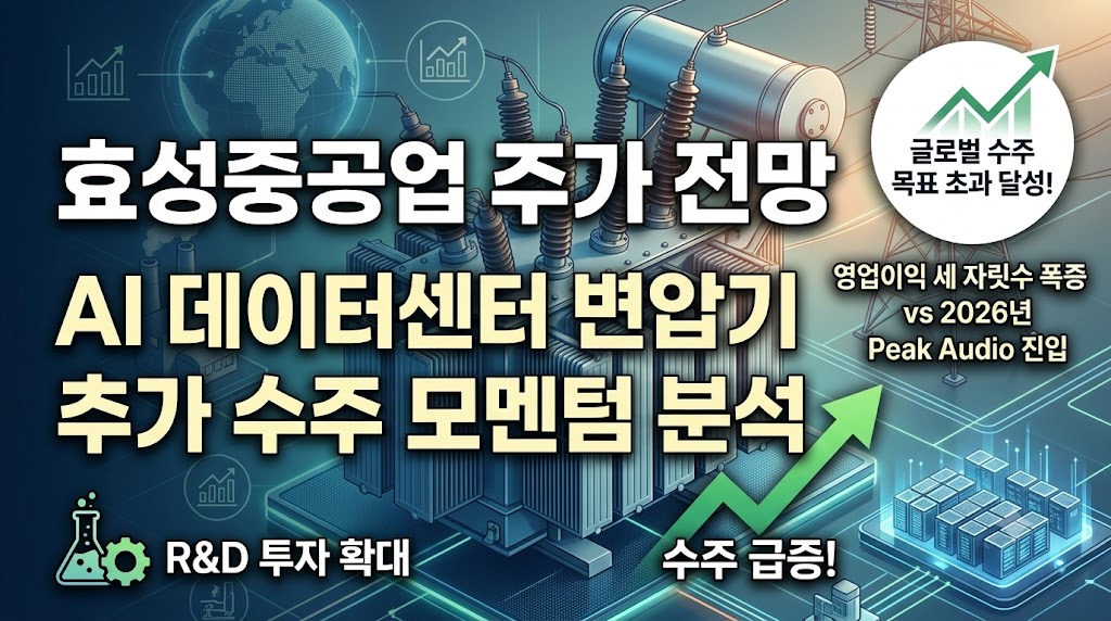 HD현대일렉트릭 주가 전망 및 AI 데이터센터 변압기 독점적 수주 분석