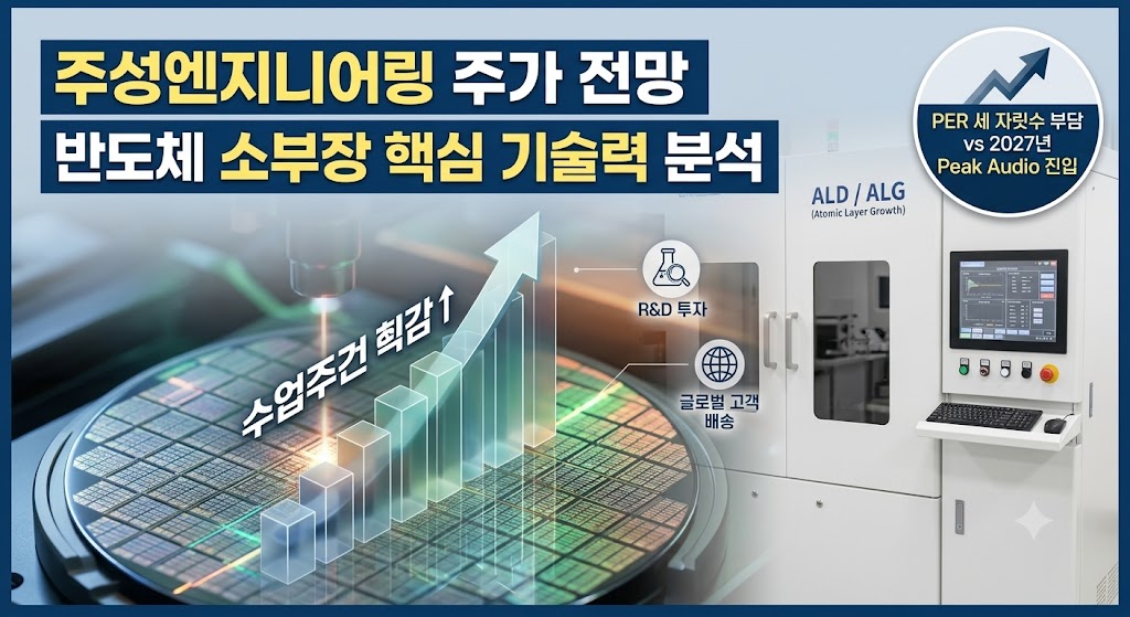 주성엔지니어링 주가 전망 및 반도체 소부장 대장주 핵심 기술력 분석