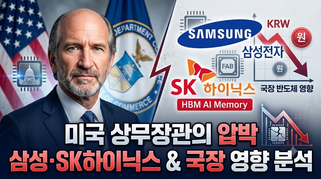 미국 상무장관의 압박 삼성·SK하이닉스 & 국장 영향 분석
